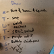 This week’s menu. Also pictured: a sad pug and the best damn union.